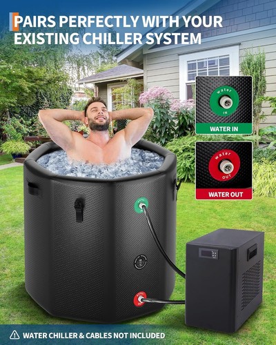 Ice bath tub - ice,