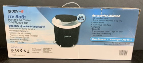 Groov ice bath portable - bath,